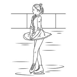 Dessin à colorier: Patinage (Sports) #207332 - Coloriages à Imprimer Gratuits