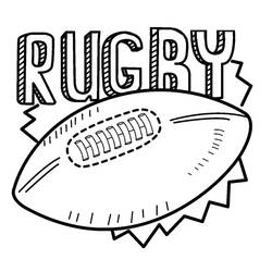 Dessin à colorier: Rugby (Sports) #211287 - Coloriages à Imprimer Gratuits