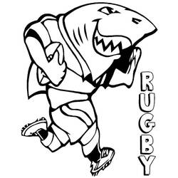 Dessin à colorier: Rugby (Sports) #211304 - Coloriages à Imprimer Gratuits