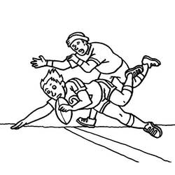 Dessin à colorier: Rugby (Sports) #211311 - Coloriages à Imprimer Gratuits