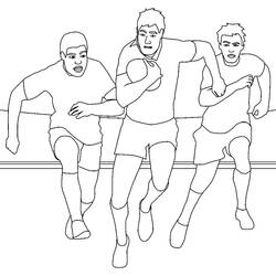 Dessin à colorier: Rugby (Sports) #211317 - Coloriages à Imprimer Gratuits