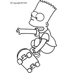 Dessin à colorier: Skateboard / Planche à roulette (Sports) #139286 - Coloriages à Imprimer Gratuits