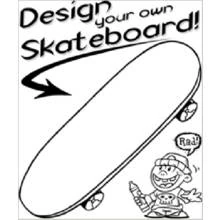 Dessin à colorier: Skateboard / Planche à roulette (Sports) #139302 - Coloriages à Imprimer Gratuits