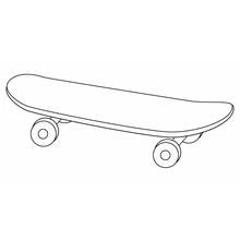 Dessins à colorier: Skateboard / Planche à roulette - Coloriages à Imprimer Gratuits