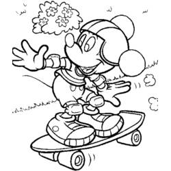 Dessin à colorier: Skateboard / Planche à roulette (Sports) #139364 - Coloriages à Imprimer Gratuits
