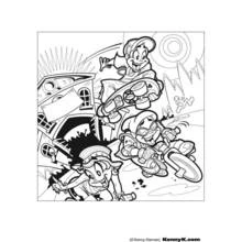 Dessin à colorier: Skateboard / Planche à roulette (Sports) #139368 - Coloriages à Imprimer Gratuits