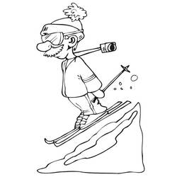 Dessin à colorier: Ski (Sports) #198397 - Coloriages à Imprimer Gratuits