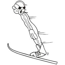 Dessin à colorier: Ski (Sports) #198401 - Coloriages à Imprimer Gratuits