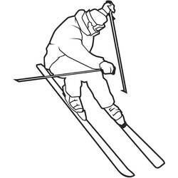 Dessin à colorier: Ski (Sports) #198403 - Coloriages à Imprimer Gratuits