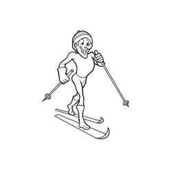 Dessin à colorier: Ski (Sports) #198411 - Coloriages à Imprimer Gratuits