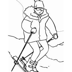 Dessin à colorier: Ski (Sports) #198417 - Coloriages à Imprimer Gratuits