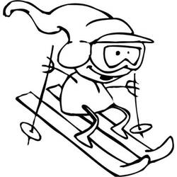 Dessin à colorier: Ski (Sports) #198420 - Coloriages à Imprimer Gratuits