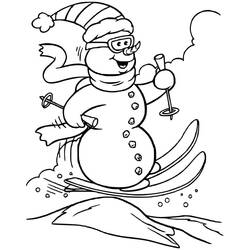 Dessin à colorier: Ski (Sports) #198431 - Coloriages à Imprimer Gratuits