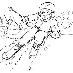 Dessin à colorier: Ski (Sports) #198432 - Coloriages à Imprimer Gratuits