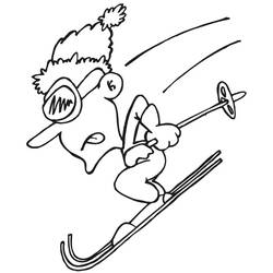 Dessin à colorier: Ski (Sports) #198451 - Coloriages à Imprimer Gratuits