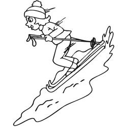 Dessin à colorier: Ski (Sports) #198452 - Coloriages à Imprimer Gratuits
