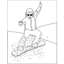 Dessin à colorier: Snowboard / Planche à neige (Sports) #143802 - Coloriages à Imprimer Gratuits