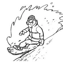 Dessin à colorier: Snowboard / Planche à neige (Sports) #143808 - Coloriages à Imprimer Gratuits