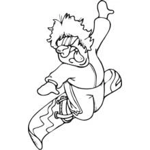 Coloriage imprimable Snowboard / Planche à neige (Sports) #143831 à colorier gratuitement