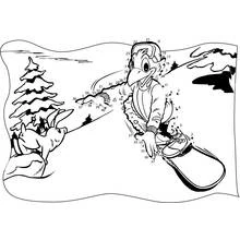 Dessin à colorier: Snowboard / Planche à neige (Sports) #143837 - Coloriages à Imprimer Gratuits