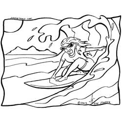 Dessin à colorier: Surf (Sports) #214181 - Coloriages à Imprimer Gratuits