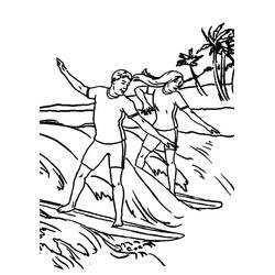 Dessin à colorier: Surf (Sports) #214188 - Coloriages à Imprimer Gratuits