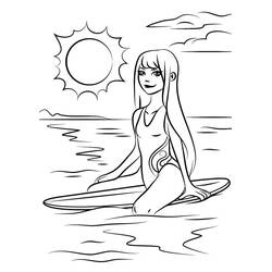 Dessin à colorier: Surf (Sports) #214193 - Coloriages à Imprimer Gratuits