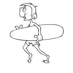Dessin à colorier: Surf (Sports) #214194 - Coloriages à Imprimer Gratuits