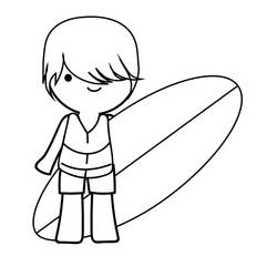 Dessin à colorier: Surf (Sports) #214197 - Coloriages à Imprimer Gratuits