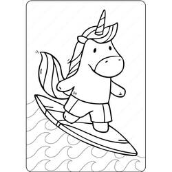 Dessin à colorier: Surf (Sports) #214205 - Coloriages à Imprimer Gratuits