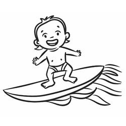 Dessin à colorier: Surf (Sports) #214219 - Coloriages à Imprimer Gratuits