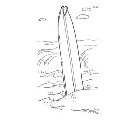 Dessin à colorier: Surf (Sports) #214223 - Coloriages à Imprimer Gratuits
