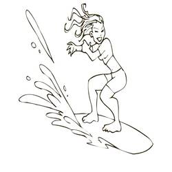 Dessin à colorier: Surf (Sports) #214224 - Coloriages à Imprimer Gratuits