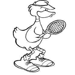 Dessin à colorier: Tennis (Sports) #173794 - Coloriages à Imprimer Gratuits