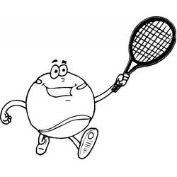 Dessin à colorier: Tennis (Sports) #173810 - Coloriages à Imprimer Gratuits