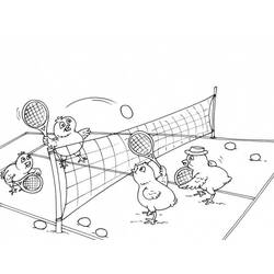 Dessin à colorier: Tennis (Sports) #173813 - Coloriages à Imprimer Gratuits