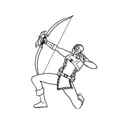Coloriage Tir à l’arc (Sports) #173842 à imprimer et colorier