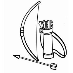 Dessin à colorier: Tir à l’arc (Sports) #173846 - Coloriages à Imprimer Gratuits