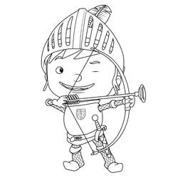 Dessin à colorier: Tir à l’arc (Sports) #173847 - Coloriages à Imprimer Gratuits