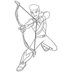 Dessin à colorier: Tir à l’arc (Sports) #173849 - Coloriages à Imprimer Gratuits