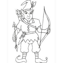 Dessin à colorier: Tir à l’arc (Sports) #173853 - Coloriages à Imprimer Gratuits