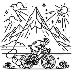 Dessin à colorier: Tour de France (Sports) #221132 - Coloriages à Imprimer Gratuits