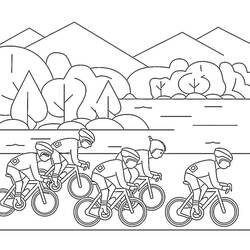 Dessin à colorier: Tour de France (Sports) #221136 - Coloriages à Imprimer Gratuits