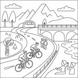 Dessin à colorier: Tour de France (Sports) #221140 - Coloriages à Imprimer Gratuits