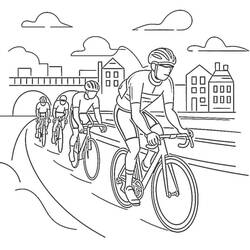 Dessin à colorier: Tour de France (Sports) #221142 - Coloriages à Imprimer Gratuits