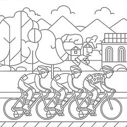 Dessin à colorier: Tour de France (Sports) #221145 - Coloriages à Imprimer Gratuits