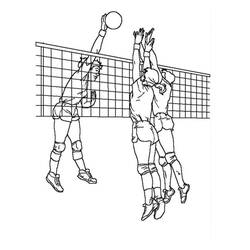 Dessin à colorier: Volley-ball (Sports) #176991 - Coloriages à Imprimer Gratuits