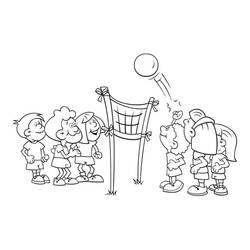 Dessin à colorier: Volley-ball (Sports) #176999 - Coloriages à Imprimer Gratuits