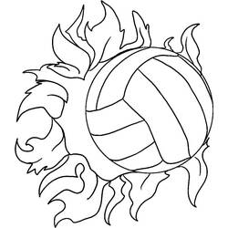 Dessin à colorier: Volley-ball (Sports) #177005 - Coloriages à Imprimer Gratuits