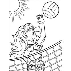 Dessin à colorier: Volley-ball (Sports) #218834 - Coloriages à Imprimer Gratuits